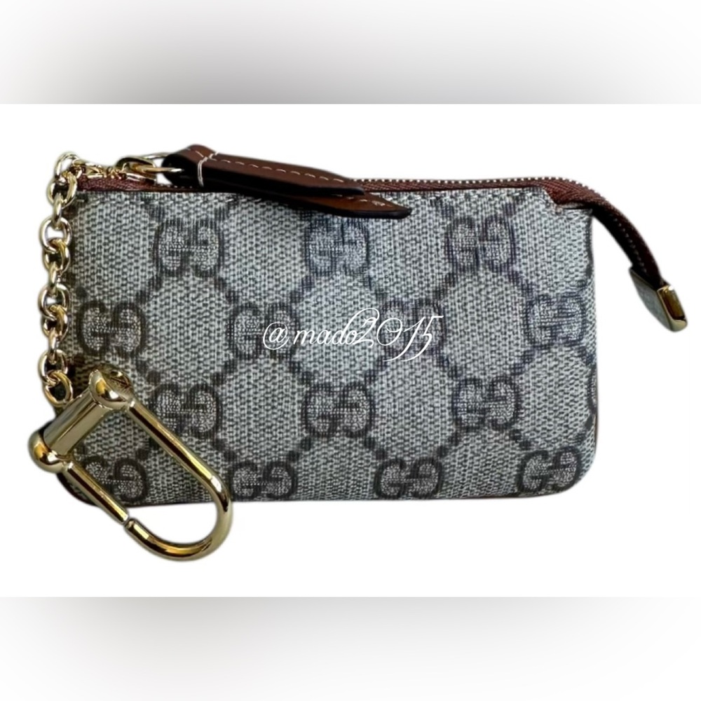 NWT AUTHENTIC Gucci Monogram Key Pouch - Picture 9 of 13